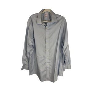 Brooks Brothers Men’s Long Sleeve Dress Shirt Blue 16.5 Slim Fit